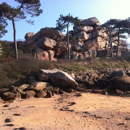 Trestraou, Cote De Granit Rose, Studio Vue Mer, Rez-De-Chaussee Perros-Guirec Esterno foto